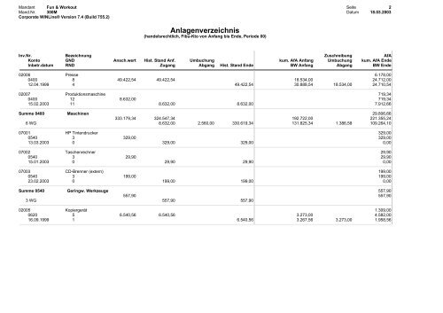 Liste - Mesonic