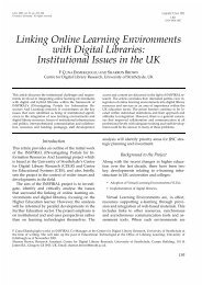Linking Online Learning Environments with Digital Libraries ... - Libri