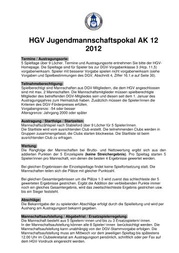 HGV Jugendmannschaftspokal AK 12 2012 - Hamburger Golf ...