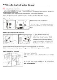 YY-36xx Series Instruction Manual - YeongYang