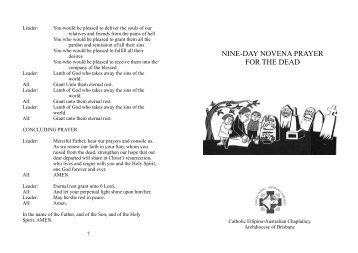 Novena prayer for the dead - Cfacb.org