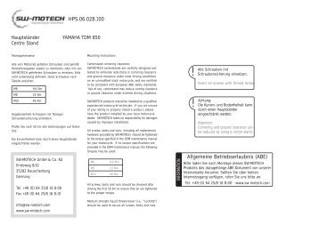 Anbauanleitung (PDF) - SW-MOTECH Shop
