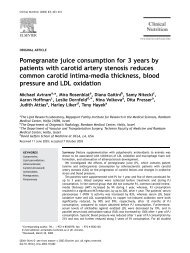 Pomegranate juice consumption for 3 years by patients with carotid ...
