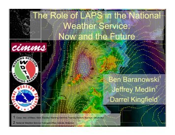 The role of LAPS in the NWS - LAPS - NOAA