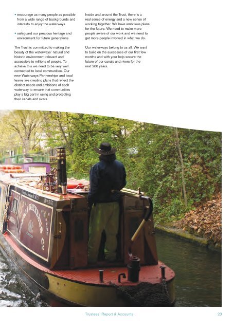 Trustees' Report and Accounts - Canal & River Trust