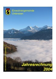 Jahresrechnung 2004 - Unterseen