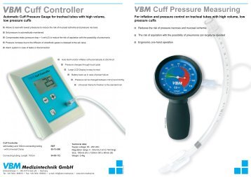 VBM Cuff Pressure Measuring