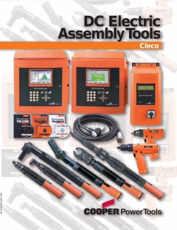 Cleco DC Electric AssemblyTools - Tecno Italia s.r.l