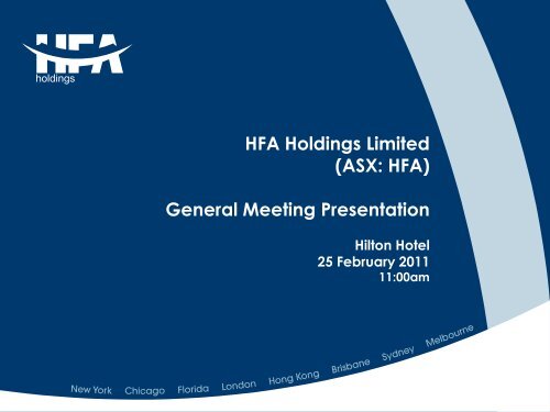 download document - HFA Holdings Limited