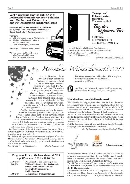 Ausgabe 22 (18.11.2010) PDF - Herrnhut