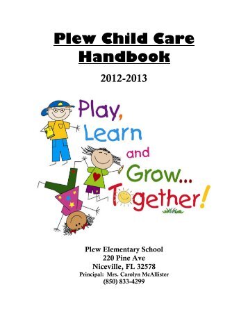 Plew Child Care Handbook - Okaloosa County School District