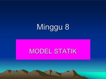 Model statik
