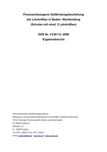 Fragebogen Teil B: Skala - Grund- und Hauptschule Grötzingen