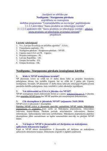 NoslÄguma / Starpposma pÄrskata iesniegÅ¡anas kÄrtÄ«ba - LIAA