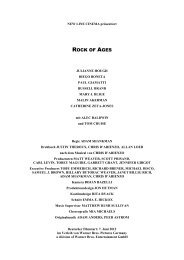 ROCK OF AGES - Warner Bros. Deutschland