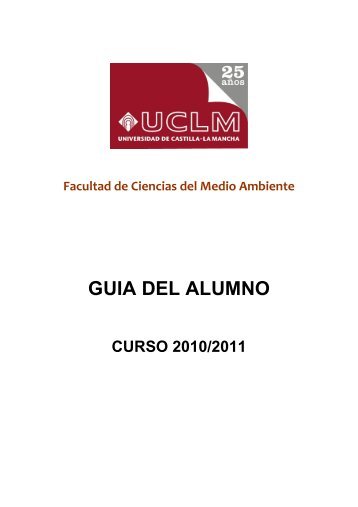 GUIA DEL ALUMNO - Universidad de Castilla-La Mancha