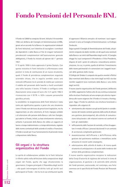 Bilancio d'esercizio 2006 BNL (in italiano)