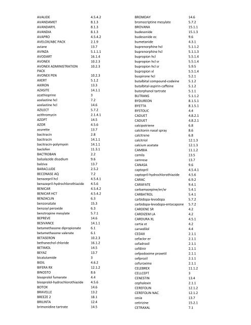 Preferred Drug List 2013 Standard Formulary (3 ... - Express Scripts