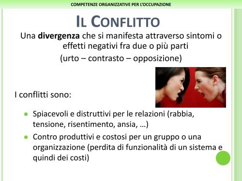 competenze organizzative per l'occupazione - Fidia - Formazione e ...