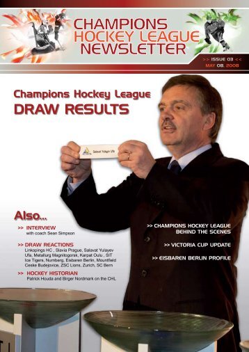 CHAMPIONS HOCKEY LEAGUE NEWSLETTER - IIHF