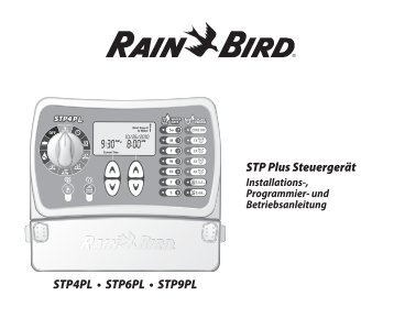 STP Plus SteuergerÃ¤t STP4PL â¢ STP6PL â¢ STP9PL - Rain Bird