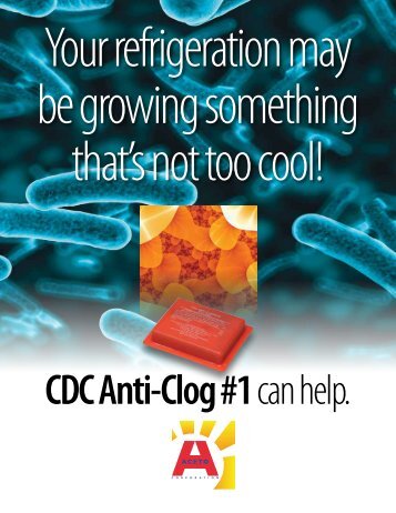 Anti-Clog #1 Brochure from CDC/ACETO CORPORATION - NFMT