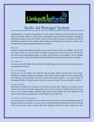 Radio Ad Manager System