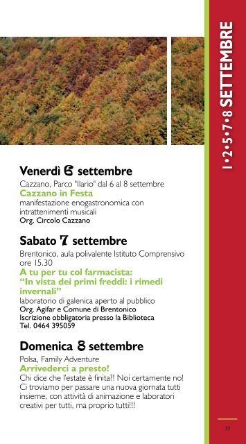 Eventi estate 2013 Altopiano di Brentonico - Azienda per il Turismo ...