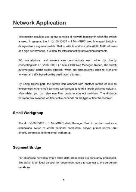 Lantech LGS-1104 User Manual