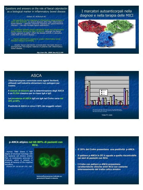 Brusca I. Autoanticorpi nelle malattie infiammatorie intestinali ... - Simel