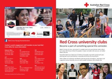 Uni Club Brochure - Australian Red Cross