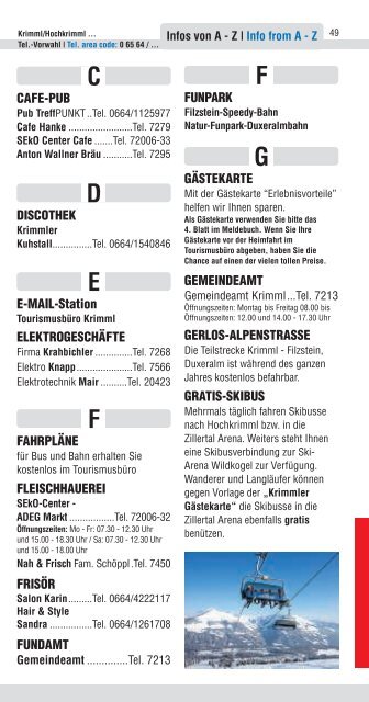 Krimml INFO Winter 2013-14.cdr - Zillertal Arena