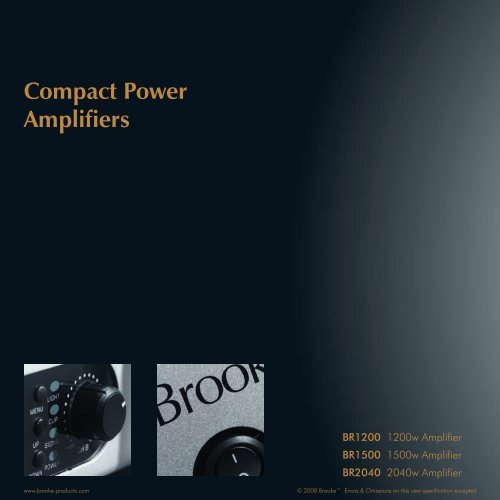 Compact Power Amplifiers