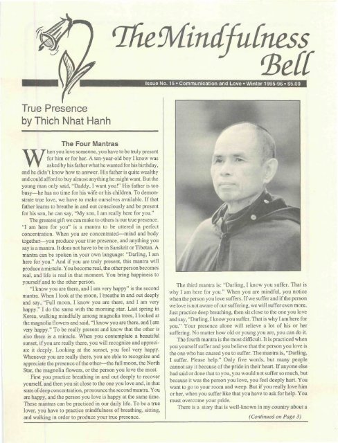 J 'Bell - The Mindfulness Bell