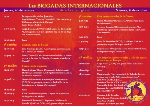 Las Brigadas Internacionales - Universidad Complutense de Madrid