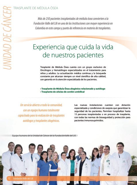 Portafolio de Servicios - Fundacion Valle del lili