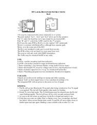 DT 2.4GHz RECEIVER INSTRUCTIONS Rx43 3-6v may be ...