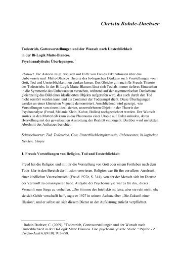 Download - Prof. Dr. Christa Rohde-Dachser