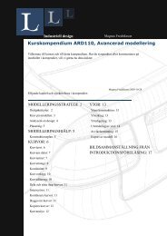 Kurskompendium ARD110, Avancerad modellering - Zoomin