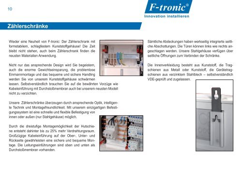 Kapitel 5 - Zählerschränke - F-tronic