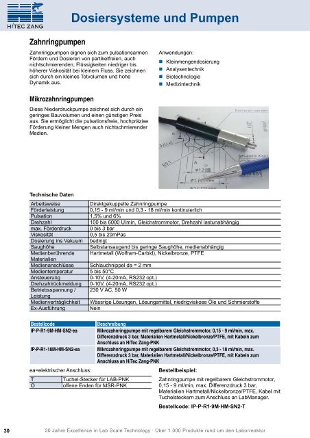 09 Dosiersysteme und Pumpen - HiTec Zang GmbH