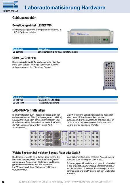 04 Laborautomatisierung Hardware - HiTec Zang GmbH