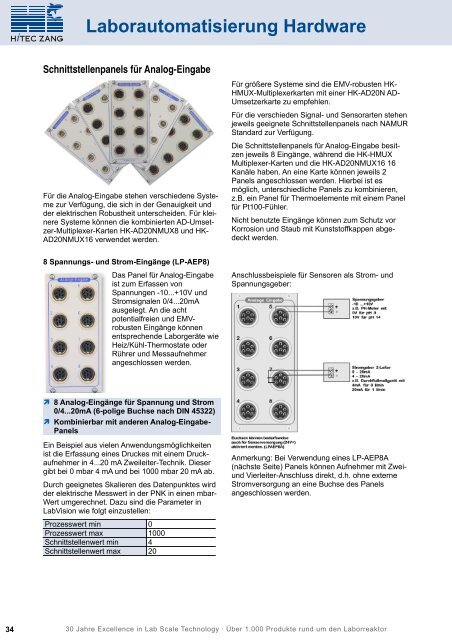 04 Laborautomatisierung Hardware - HiTec Zang GmbH