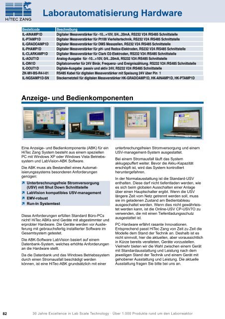 04 Laborautomatisierung Hardware - HiTec Zang GmbH