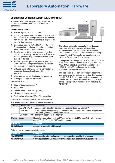 04 - Laboratory Automation Hardware - HiTec Zang GmbH