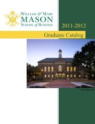 Download the full catalog - Mason School of Business