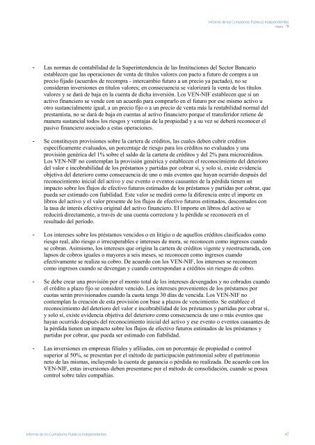 Informe de los Contadores PÃºblicos ... - Banco Provincial