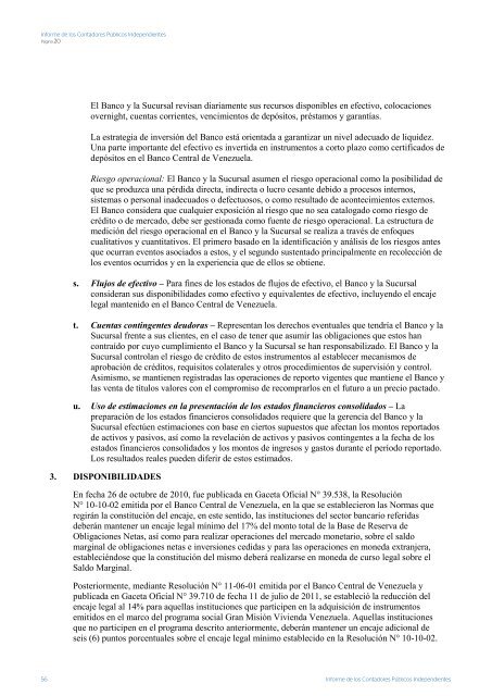 Informe de los Contadores PÃºblicos ... - Banco Provincial