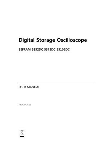 Digital Storage Oscilloscope - Sefram
