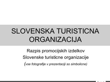 STO razpis - predstavitev blaga